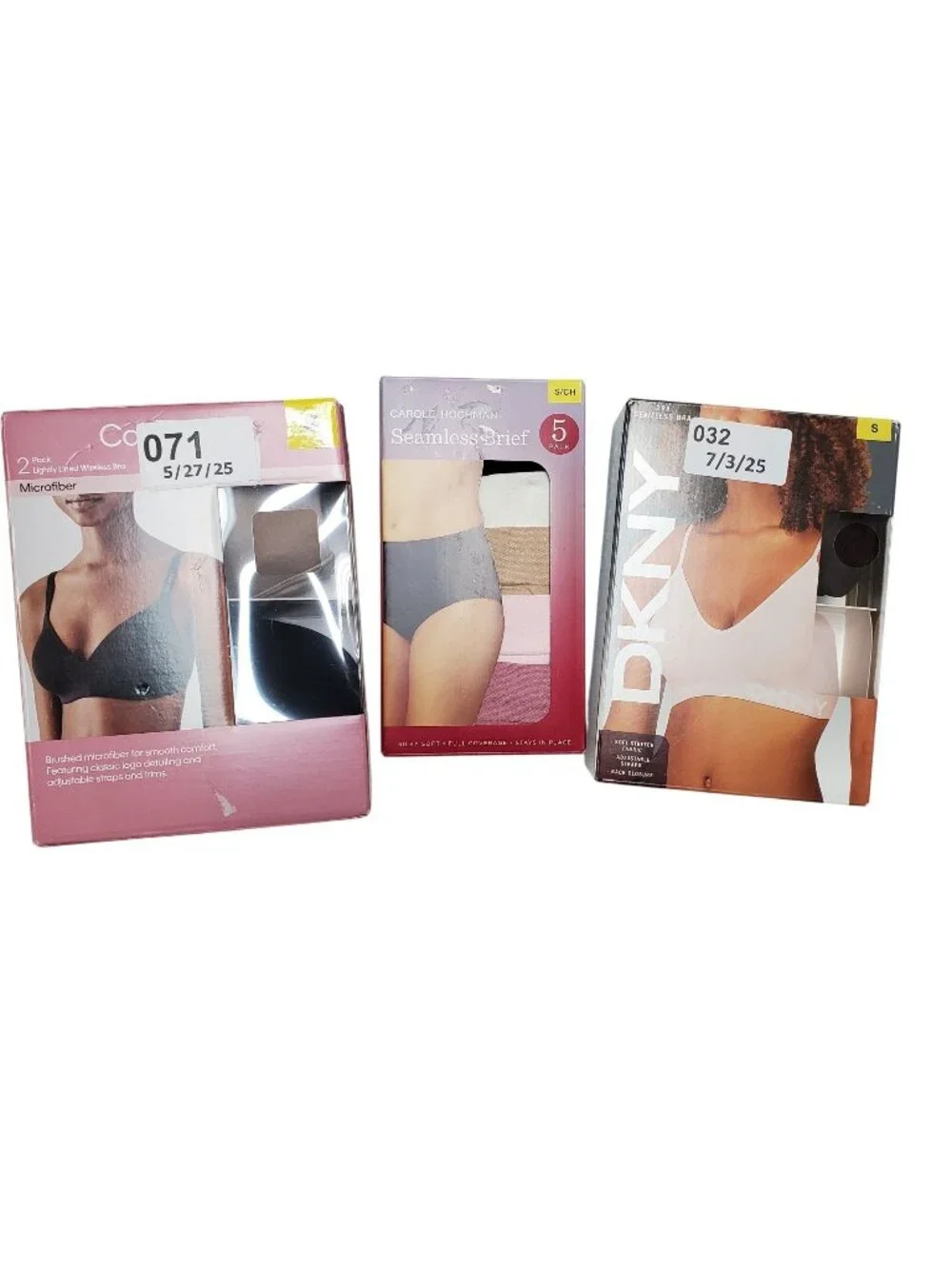 Calvin Klein & DKNY 2-Pack Wireless & Seamless Bras + Carole Hochman 5-Pack Seam